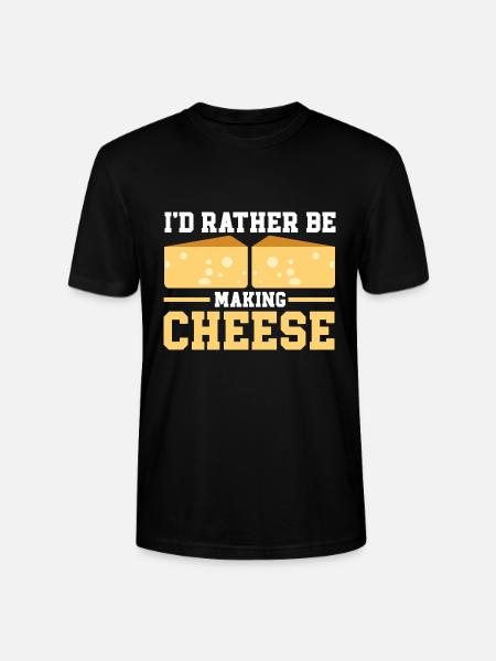 Cheese Making Cheese Lover - Stanley/Stella CRAFTER Unisex Organic T-Shirt - black