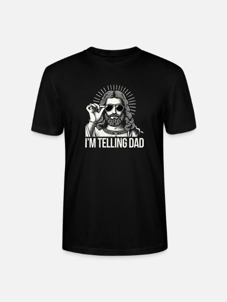 I'm telling Dad - Stanley/Stella Unisex Bio-T-Shirt CRAFTER - Schwarz
