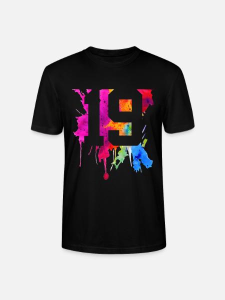 19 YEARS 19TH BIRTHDAY - Stanley/Stella CRAFTER Unisex Organic T-Shirt - black