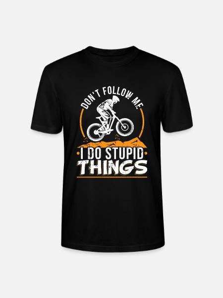 Mountainbiker Geschenk - Stanley/Stella Unisex Bio-T-Shirt CRAFTER - Schwarz