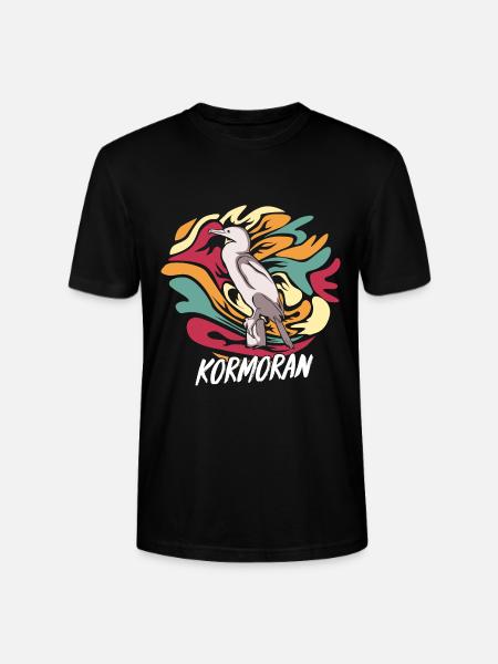 Geschickter Kormoran Fischtaucher - Stanley/Stella Unisex Bio-T-Shirt CRAFTER - Schwarz