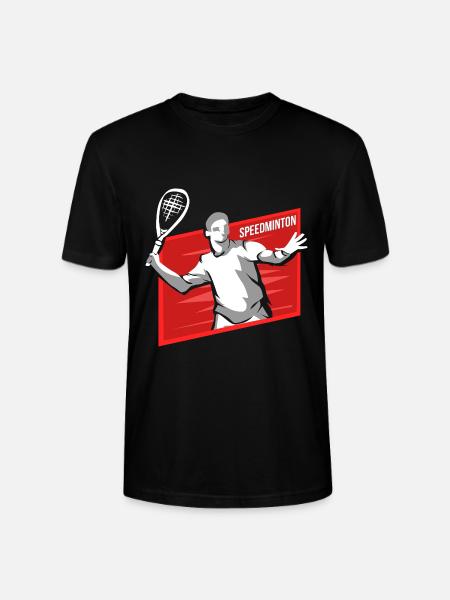 Pfeilschneller Speedminton Smashduell - Stanley/Stella Unisex Bio-T-Shirt CRAFTER - Schwarz