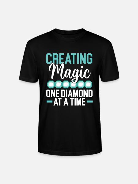 Diamantmalerei Handwerkszeug Diamantmaler - Stanley/Stella Unisex Bio-T-Shirt CRAFTER - Schwarz