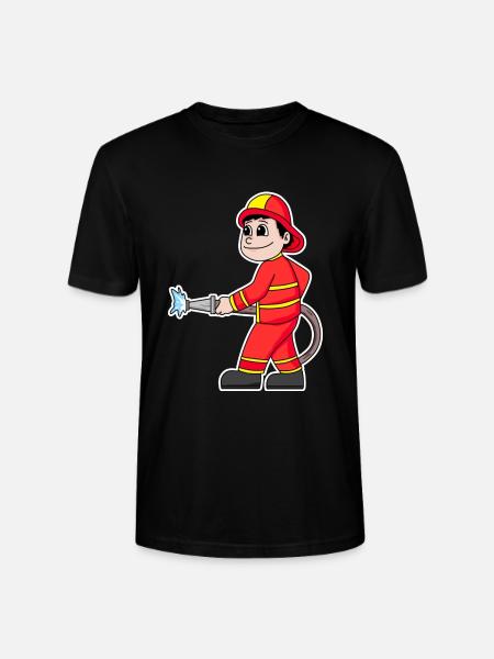 Firefighter - Stanley/Stella CRAFTER Unisex Organic T-Shirt - black