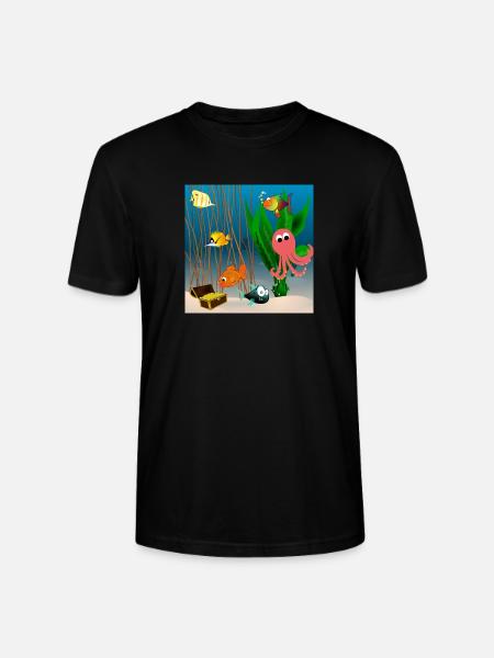 Marine life - Stanley/Stella CRAFTER Unisex Organic T-Shirt - black