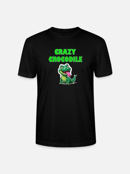 Crazy Crocodile - Stanley/Stella CRAFTER Unisex Organic T-Shirt - black