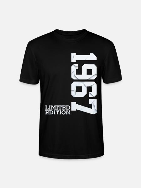 59TH BIRTHDAY LIMITED EDITION 1967 - Stanley/Stella CRAFTER Unisex Organic T-Shirt - black