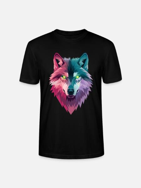 Loup - T-shirt bio CRAFTER Stanley Stella Unisexe - noir