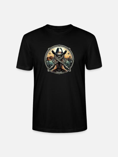 Western Logo 1 - Stanley/Stella CRAFTER Unisex Organic T-Shirt - black