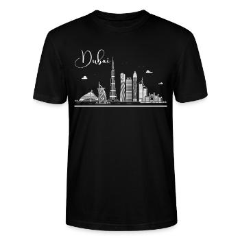 Dubai Vereinigte Arabische Emirate The Palm - Stanley/Stella Unisex Bio-T-Shirt CRAFTER - Schwarz - Vorne - Alina (178cm) & Michal (187cm)
