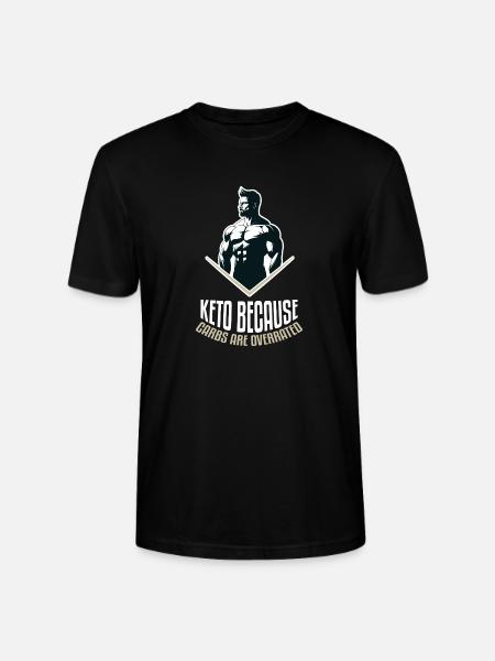 Entzückendes fröhliches Keto-Zitat - Stanley/Stella Unisex Bio-T-Shirt CRAFTER - Schwarz
