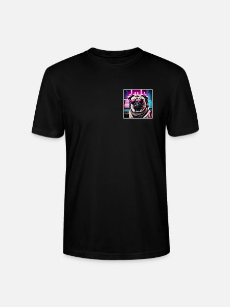 Cool Pug - Stanley/Stella Unisex Bio-T-Shirt CRAFTER - Schwarz
