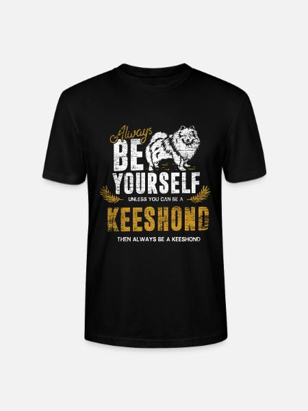 Wuscheliger Keeshond Hundezüchter - Stanley/Stella Unisex Bio-T-Shirt CRAFTER - Schwarz