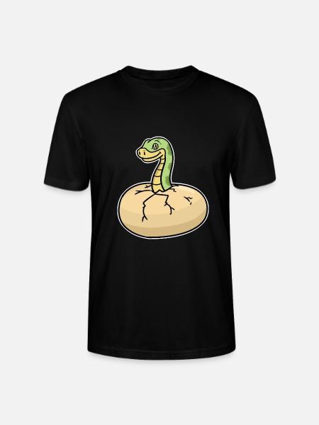 Faszinierende Python Würgeschlange - Stanley/Stella Unisex Bio-T-Shirt CRAFTER - Schwarz