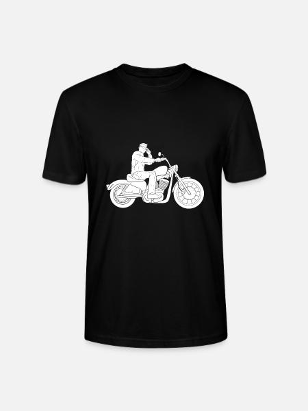 Biker - Stanley/Stella Unisex Bio-T-Shirt CRAFTER - Schwarz