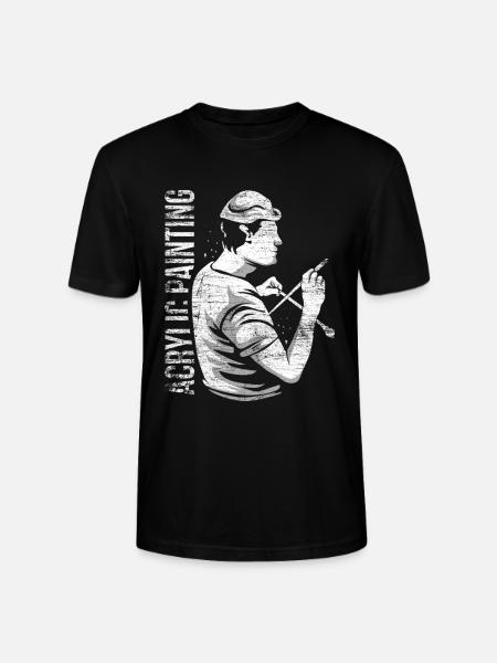 Kreativer Acrylmaler Leinwandkunst - Stanley/Stella Unisex Bio-T-Shirt CRAFTER - Schwarz