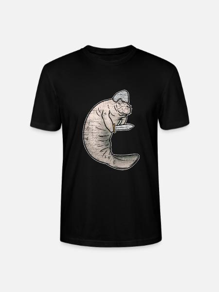 Gemächliche Seekuh Meeressäuger - Stanley/Stella Unisex Bio-T-Shirt CRAFTER - Schwarz