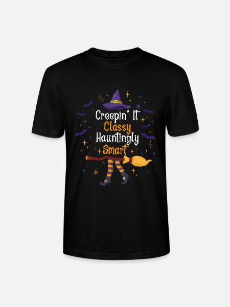 Creepin' It Classy Schaurig-schönes Halloween - Stanley/Stella Unisex Bio-T-Shirt CRAFTER - Schwarz