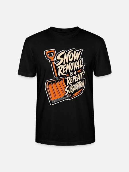 Schneeschippen – Snow Removal Repeat Subscription - Stanley/Stella Unisex Bio-T-Shirt CRAFTER - Schwarz