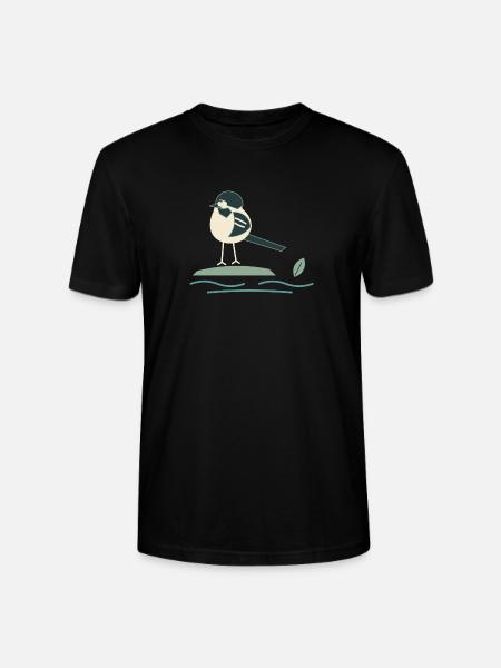 Bachstelze am Bach - Stanley/Stella Unisex Bio-T-Shirt CRAFTER - Schwarz