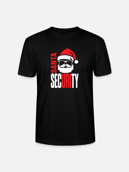 Weihnachtsmann-Sicherheitslogo - Stanley/Stella Unisex Bio-T-Shirt CRAFTER - Schwarz
