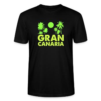 gran_canaria- - Stanley/Stella Unisex Bio-T-Shirt CRAFTER - Schwarz - Vorne - Alina (178cm) & Michal (187cm)
