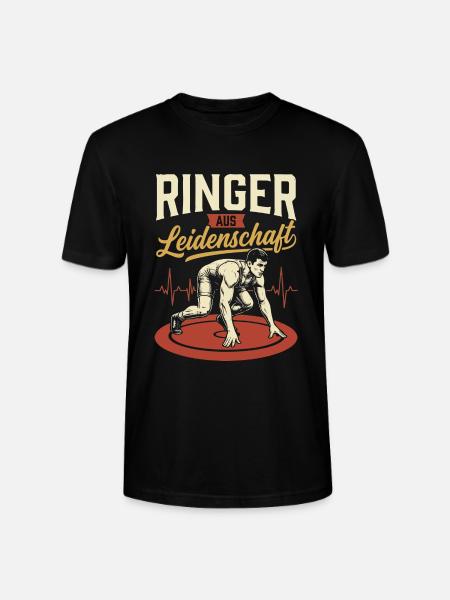Ringer Leidenschaft Kraft - Stanley/Stella Unisex Bio-T-Shirt CRAFTER - Schwarz