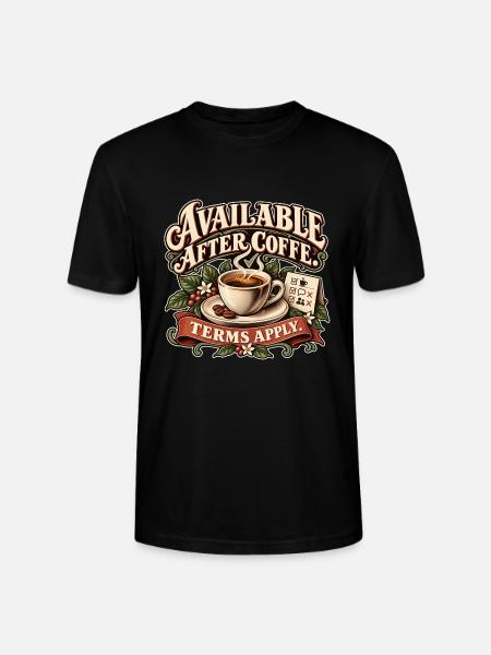 Kaffee mit Bedingungen - Stanley/Stella Unisex Bio-T-Shirt CRAFTER - Schwarz