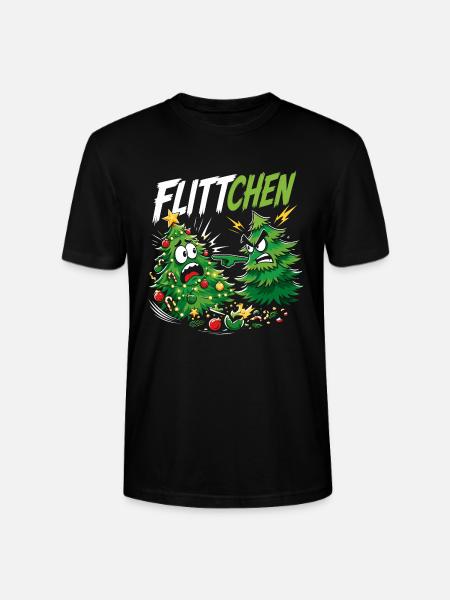 Tannenbäume Lustig Flittchen Spruch - Stanley/Stella Unisex Bio-T-Shirt CRAFTER - Schwarz