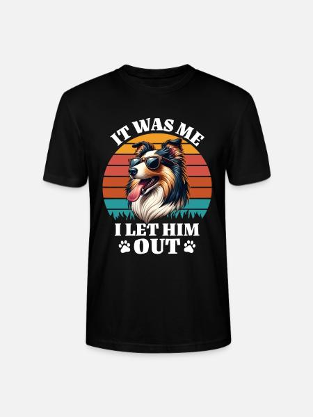 Lustige Langhaar Collie Sprüche - Stanley/Stella Unisex Bio-T-Shirt CRAFTER - Schwarz