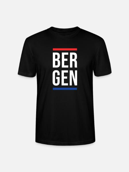 Bergen Bold Block-Typografie - Stanley/Stella Unisex Bio-T-Shirt CRAFTER - Schwarz