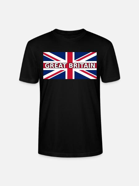 Großbritannien-UnionJack-33cm - Stanley/Stella Unisex Bio-T-Shirt CRAFTER - Schwarz