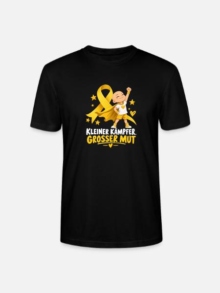 Kleiner Kämpfer, Großer Mut – Kinderkrebs - Stanley/Stella Unisex Bio-T-Shirt CRAFTER - Schwarz