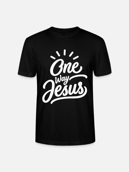 Einweg-Jesus-christlicher Glaube - Stanley/Stella Unisex Bio-T-Shirt CRAFTER - Schwarz