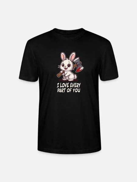 Süßer Killer-Hase - Stanley/Stella Unisex Bio-T-Shirt CRAFTER - Schwarz
