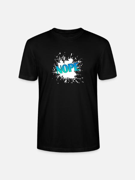 NOPE Farb Spritz-Design - Stanley/Stella Unisex Bio-T-Shirt CRAFTER - Schwarz