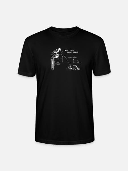 what birds really think - Stanley/Stella Unisex Bio-T-Shirt CRAFTER - Schwarz