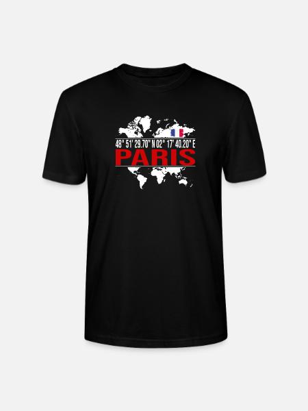 Paris - Stanley/Stella Unisex Bio-T-Shirt CRAFTER - Schwarz