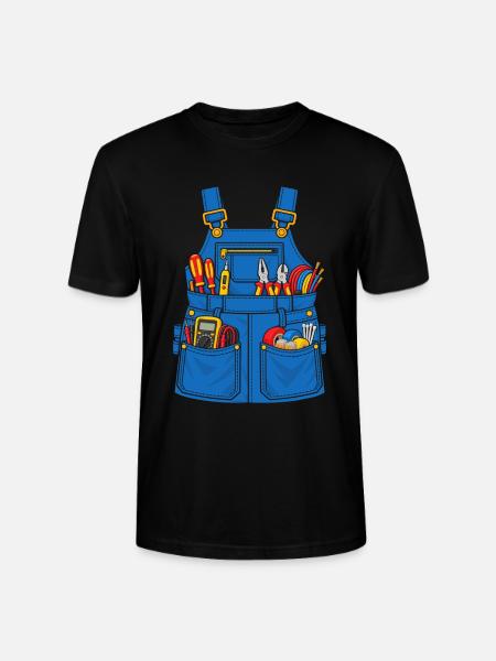 Elektriker Werkzeugschürze - Stanley/Stella Unisex Bio-T-Shirt CRAFTER - Schwarz