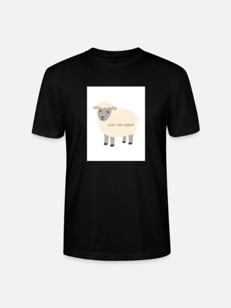 Schafe - Stanley/Stella Unisex Bio-T-Shirt CRAFTER - Schwarz