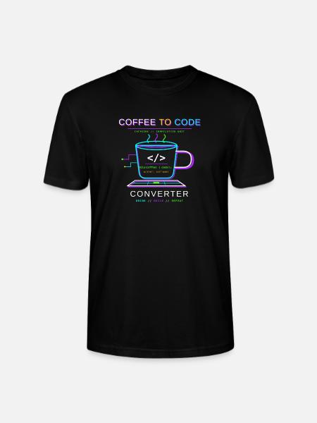 Coffee to Code Converter - Stanley/Stella Unisex Bio-T-Shirt CRAFTER - Schwarz