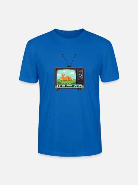 I Miss Normal Politics - Stanley/Stella Unisex Bio-T-Shirt CRAFTER - Pfauenblau