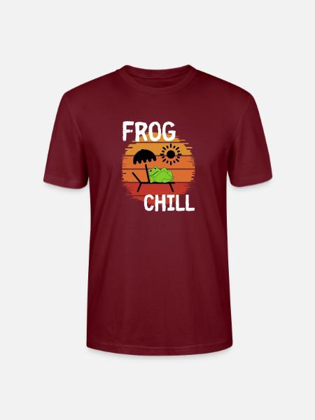 Frosch-Chill - Stanley/Stella Unisex Bio-T-Shirt CRAFTER - Burgunderrot