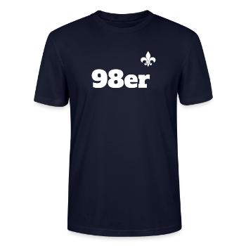 Darmstadt Fußball Lilien T-Shirt - Stanley/Stella Unisex Bio-T-Shirt CRAFTER - Navy - Vorne - Alina (178cm) & Michal (187cm)
