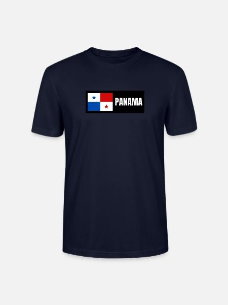 Panama Flagge - Stanley/Stella Unisex Bio-T-Shirt CRAFTER - Navy