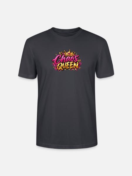 Chaos Königin Graffiti Krone - Stanley/Stella Unisex Bio-T-Shirt CRAFTER - Dunkles Graublau