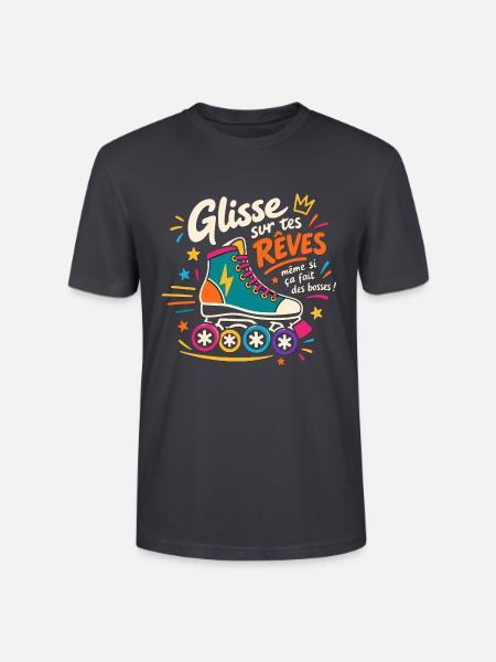 Skate & Shine - Stanley/Stella Unisex Bio-T-Shirt CRAFTER - Dunkles Graublau
