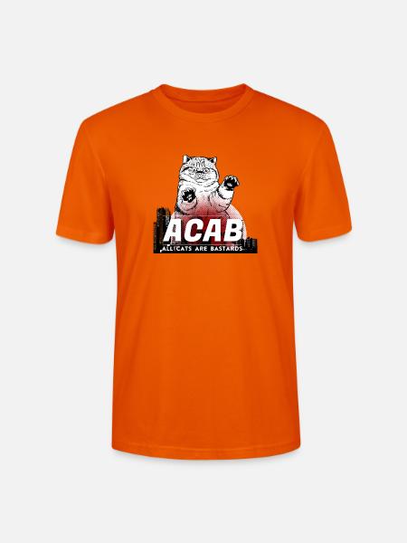 ACAB - All Cats are Bastards - Stanley/Stella Unisex Bio-T-Shirt CRAFTER - Tieforange