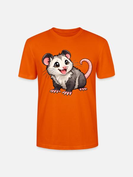 Kawaii Opossum – Süßer Beutelratten-Charme - Stanley/Stella Unisex Bio-T-Shirt CRAFTER - Tieforange