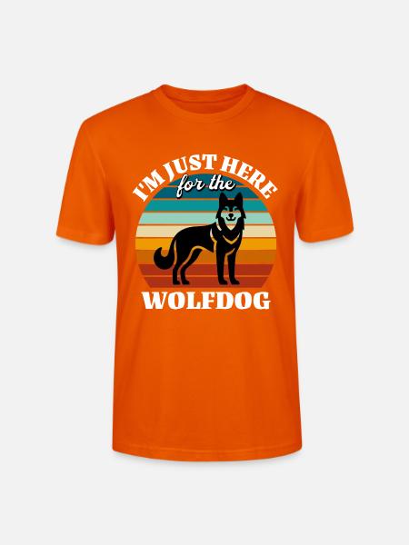 Lustige Wolfhund Sprüche - Stanley/Stella Unisex Bio-T-Shirt CRAFTER - Tieforange